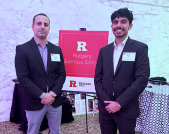 Gebrüder Weiss Branch Manager and scholarship recipient at Rutgers 2025 ceremony